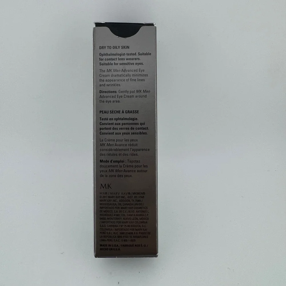 Mary Kay MK Men Advanced Eye Cream 0.65 oz New Anti-Aging‎ Hydrating Formula